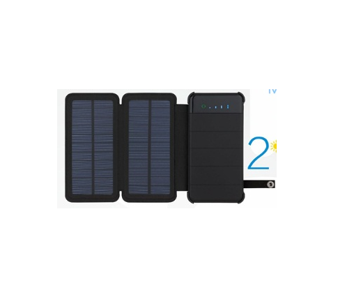 Removable Power Bank with solar panel 