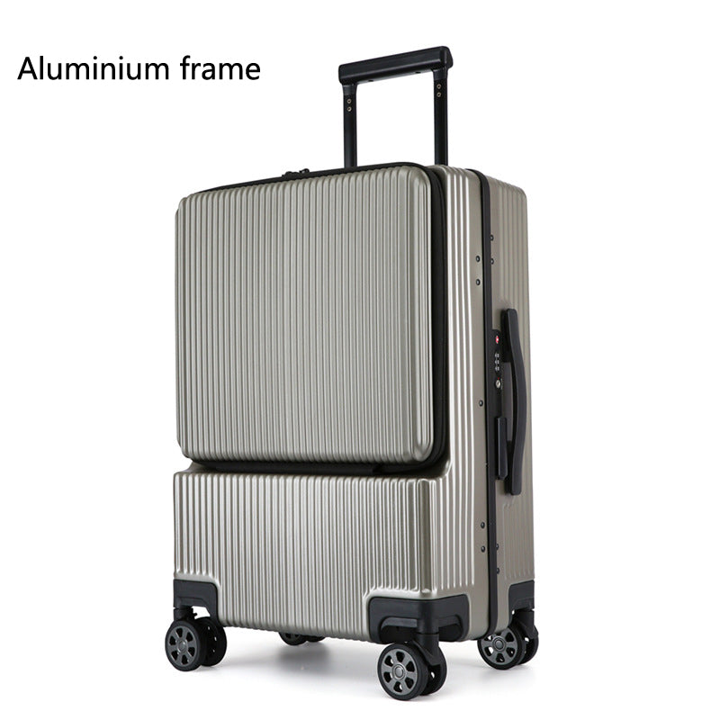 trolley con la cornice in alluminio champagne