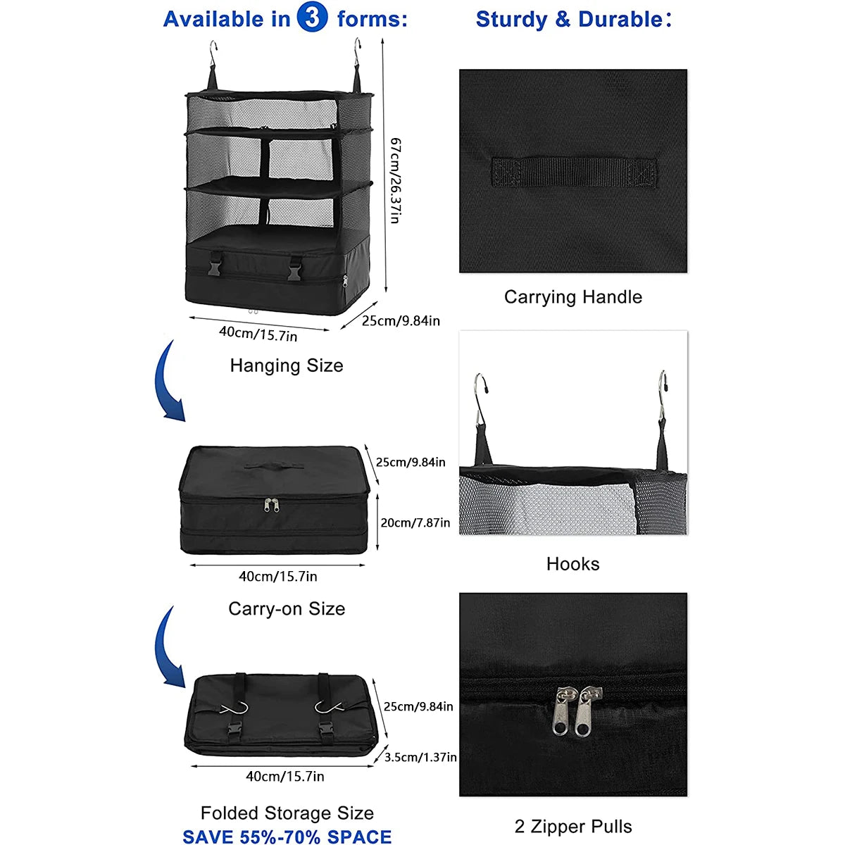 dimensioni organizer