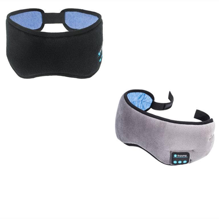 Black and gray Cuffie per dormire Bluetooth.