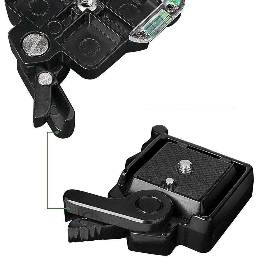 Black Compatible with Apple, PTZ tripod quick release seat