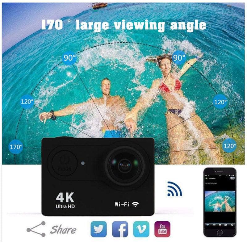 Esplora il Mondo con l'Action Camera Ultra HD H9: Immortala ogni Avventura con Stile e Precisione!