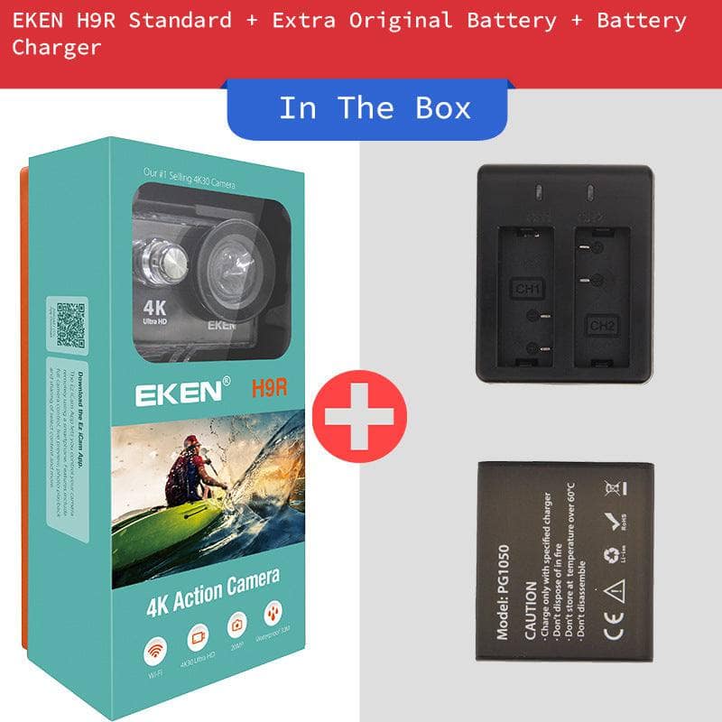 Package 1 Action Camera EKEN H9R