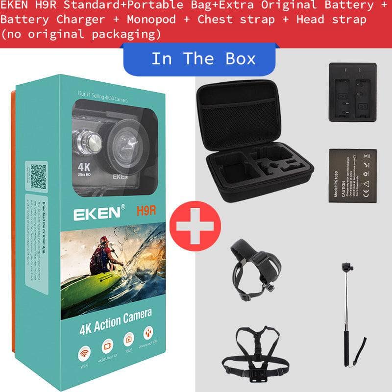 Package 6 Action Camera EKEN H9R