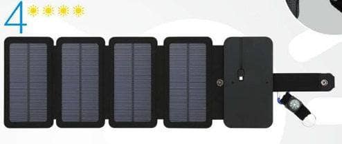 4solar panels Outdoor Folding Solar Panel Charger Portable 5V 2.1A USB Output Devices Camp Hiking Backpack Travel Power Supply For Smartphones