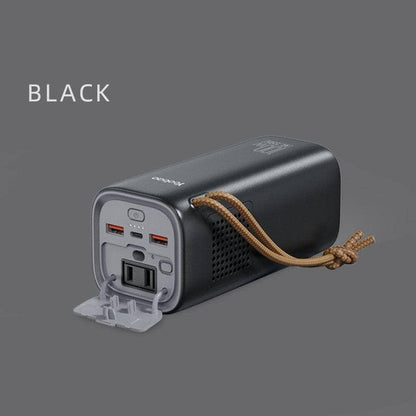 Black Without PD20W Charger Battery Emergency Power Bank Outdoor Supply