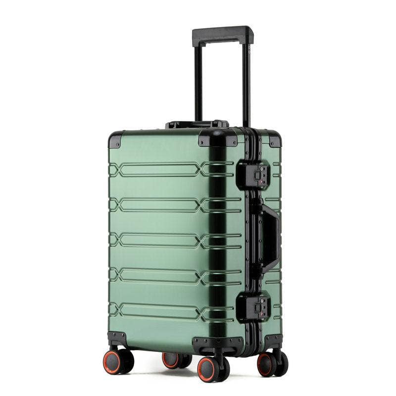 Green / 20 Inches Large Trolley Case For Men And Women