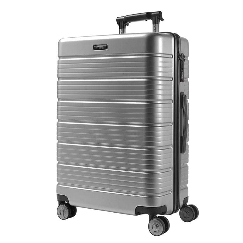 Silver Men's Universal Wheel Suitcase Password Box