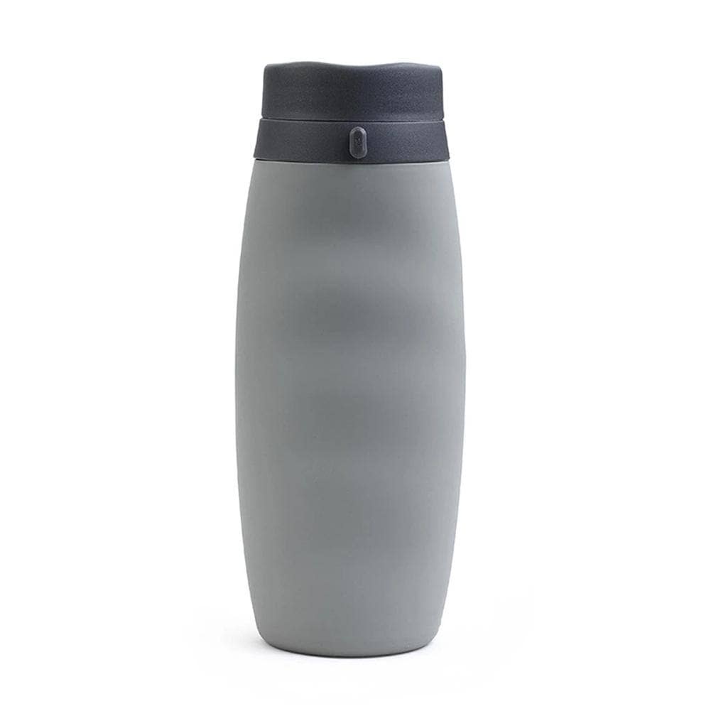 Grey Silicone Kettle Folding Water Bottle