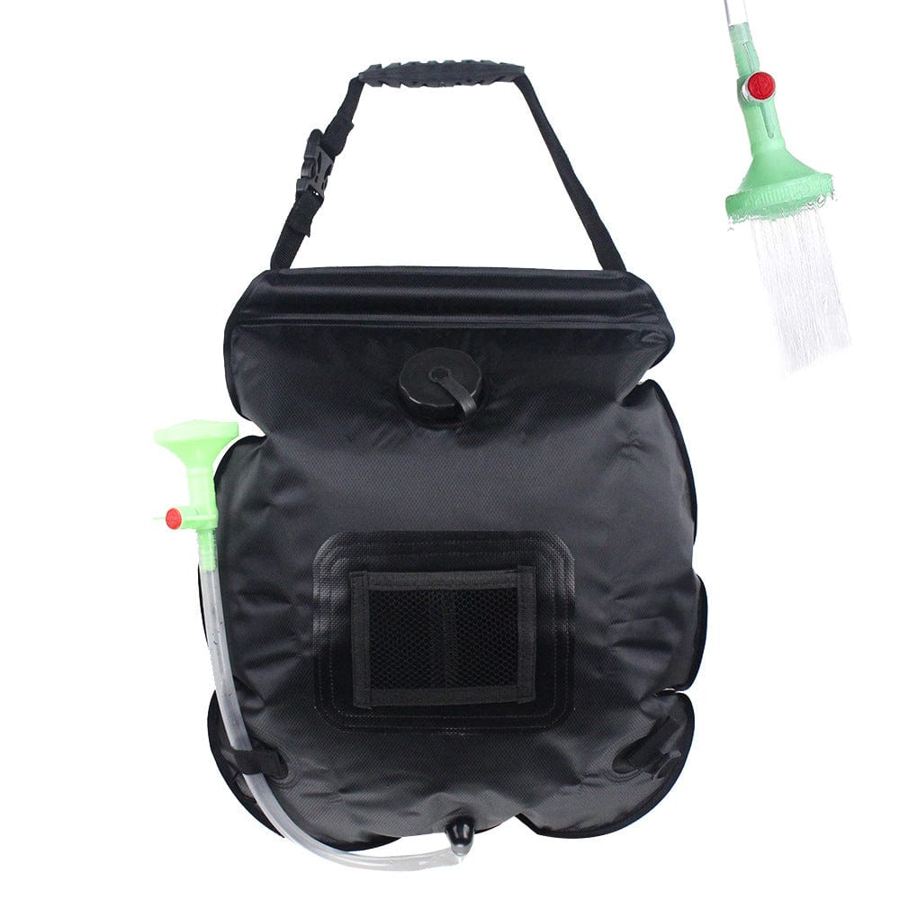 Black Borsa Portatile per Doccia da Campeggio - La soluzione ideale per una doccia calda in mezzo alla natura!