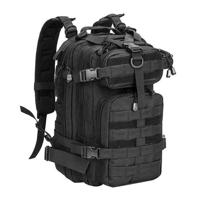 Black Zaino tattico in stile militare da uomo capacità 30L.