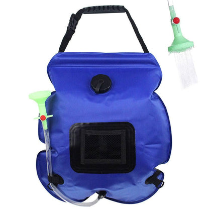 Blu Borsa Portatile per Doccia da Campeggio - La soluzione ideale per una doccia calda in mezzo alla natura!