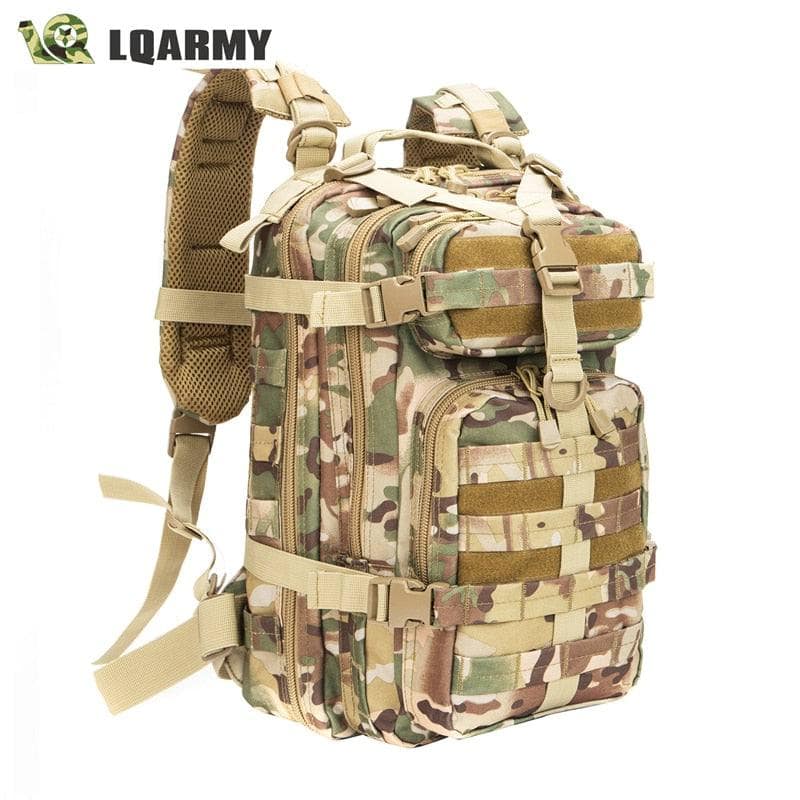 Camo Green Zaino tattico in stile militare da uomo capacità 30L.