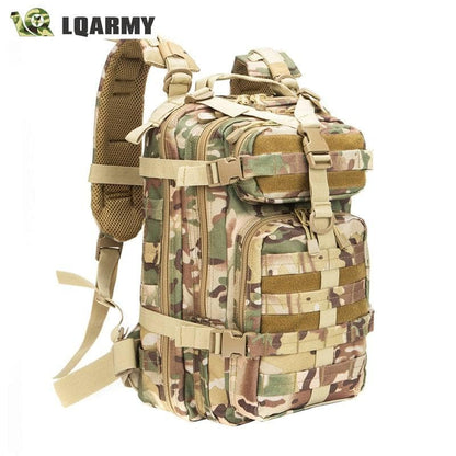 Camo Green Zaino tattico in stile militare da uomo capacità 30L.