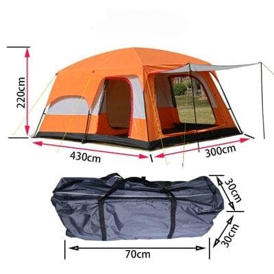 Orange Tenda da campeggio Carpas per 5-8 persone. Tenda da campeggio Carpas per 5-8 persone