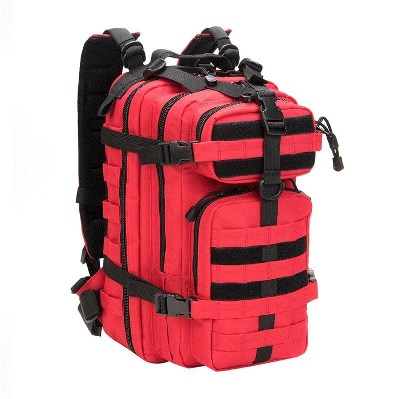 Red Zaino tattico in stile militare da uomo capacità 30L.