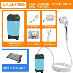 IPX7 waterproof portable pump with digital display.