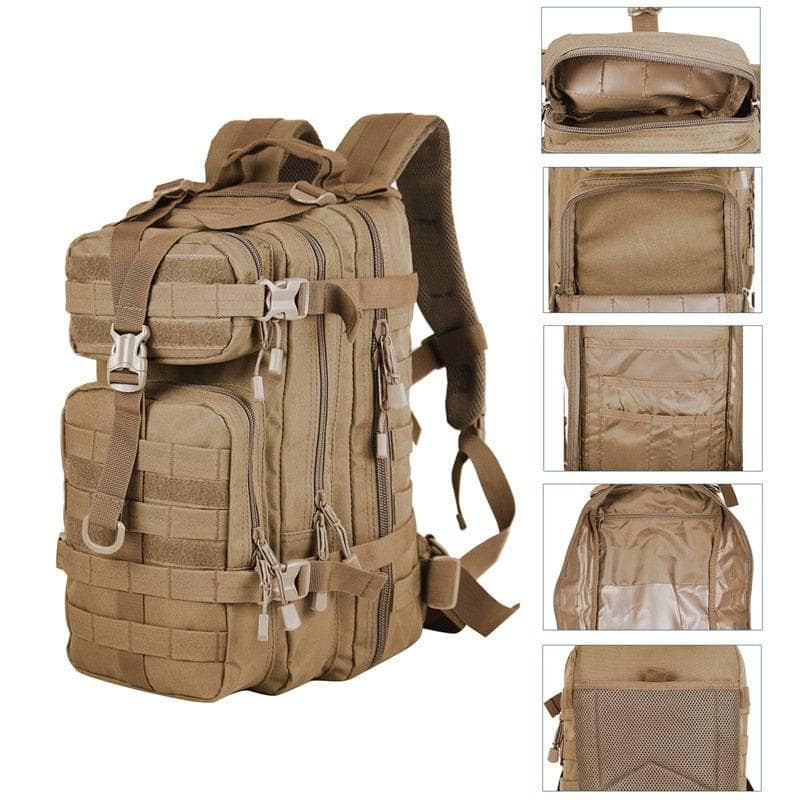 Zaino tattico in stile militare da uomo capacità 30L.