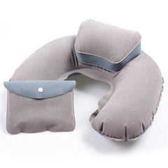 Inflatable travel neck pillow.