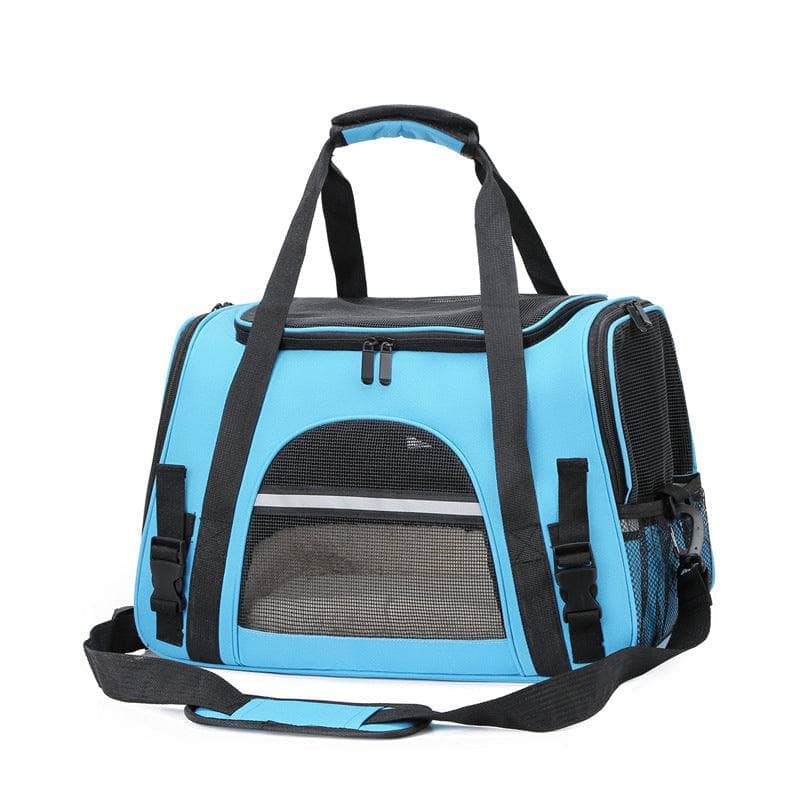 Blue Dog Carrier Bags Portable Pet Cat Dog Backpack Breathable Cat Carrier Bag Airline Approved Transport Carrying For Cats Small New