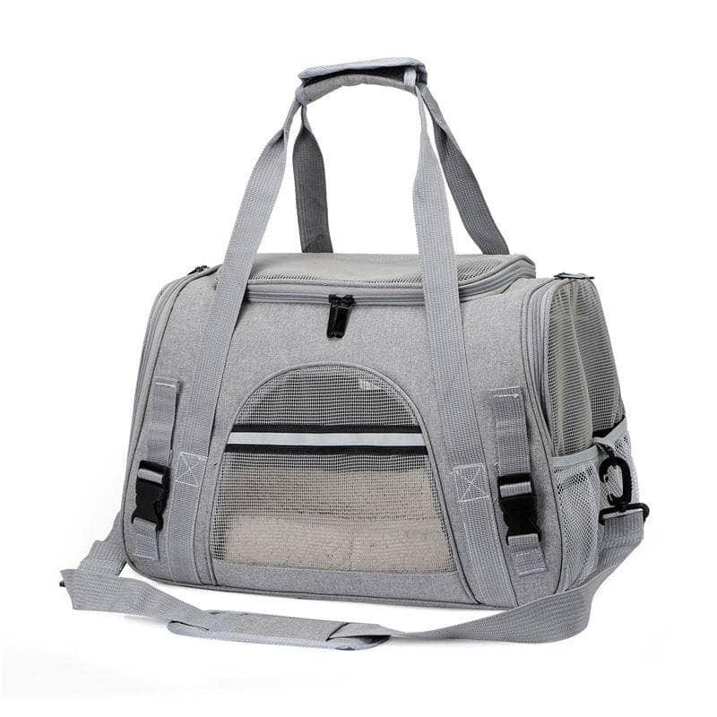 Grey Dog Carrier Bags Portable Pet Cat Dog Backpack Breathable Cat Carrier Bag Airline Approved Transport Carrying For Cats Small New