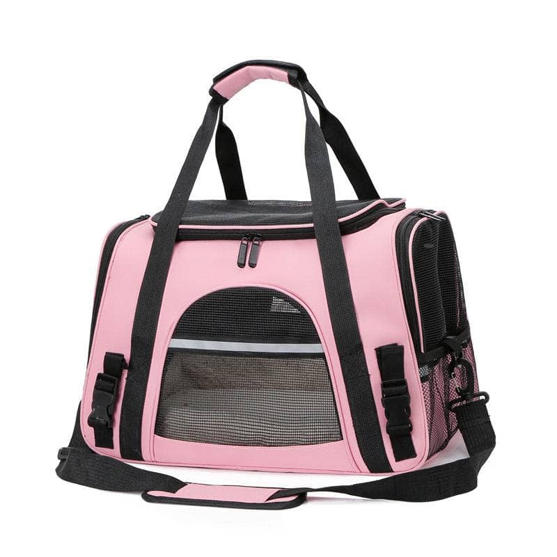 Pink Dog Carrier Bags Portable Pet Cat Dog Backpack Breathable Cat Carrier Bag Airline Approved Transport Carrying For Cats Small New