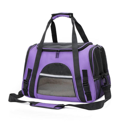 Purple Dog Carrier Bags Portable Pet Cat Dog Backpack Breathable Cat Carrier Bag Airline Approved Transport Carrying For Cats Small New