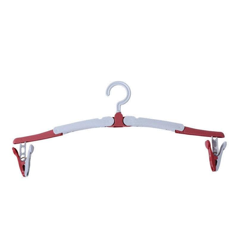 Red / 1pc Travel folding hanger