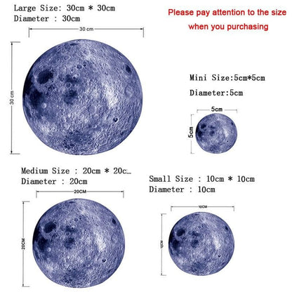 Terra e Luna Luminosa  Adesivi Murali Terra Luna Luminosa Adesivi Murali, Per  Bambini, Decorazione Camera Da Letto