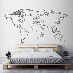 Map for vinyl adhesive walls.