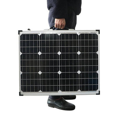 Pannello solare pieghevole Anaka 100W 12V per campeggio.