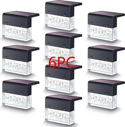 Black6PC Luce solare impermeabile a LED.