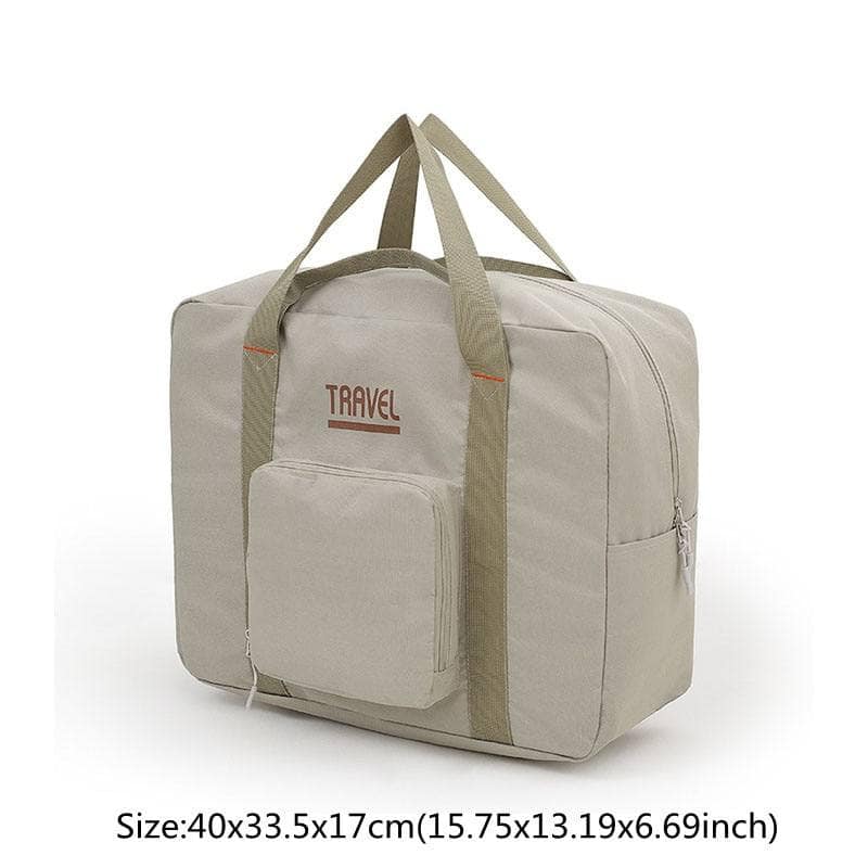 A Khaki S Borsa da viaggio pieghevole ed impermeabile, adatta anche come organizer.