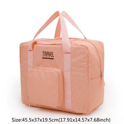 A Pink L Borsa da viaggio pieghevole ed impermeabile, adatta anche come organizer.