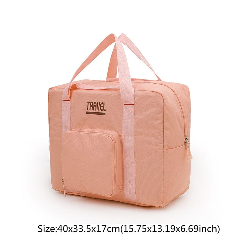 A Pink S Borsa da viaggio pieghevole ed impermeabile, adatta anche come organizer.