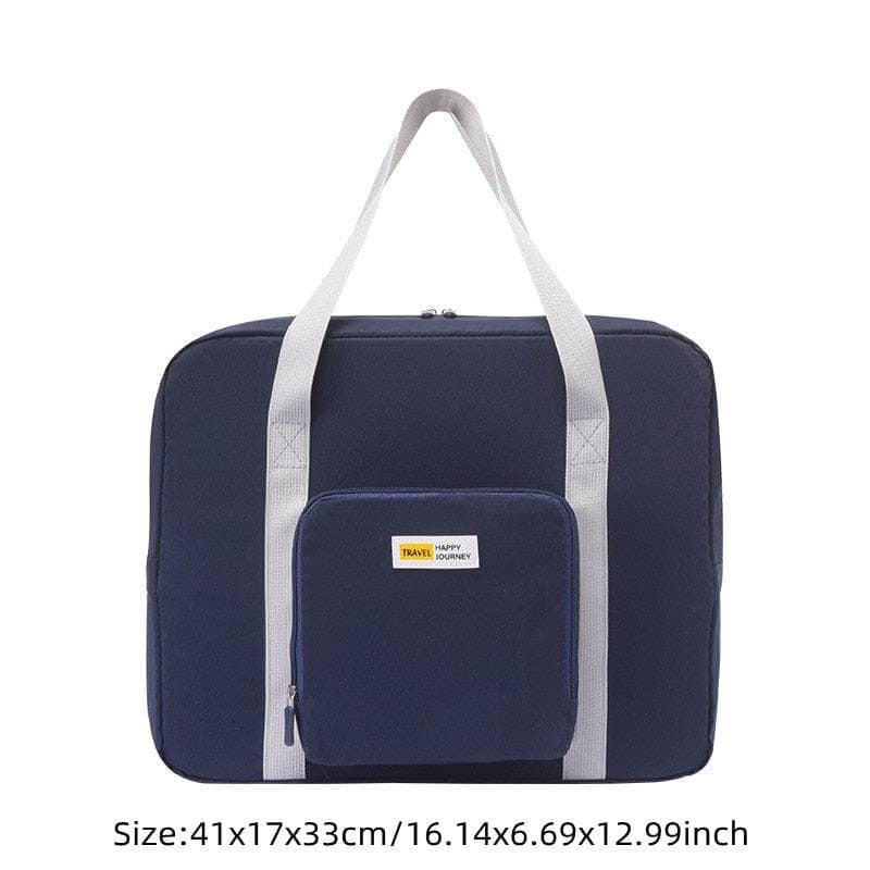 B Navy Borsa da viaggio pieghevole ed impermeabile, adatta anche come organizer.