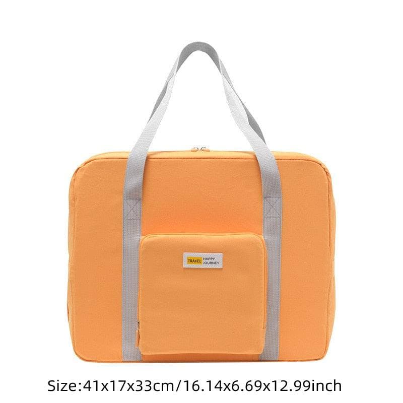 B Orange Borsa da viaggio pieghevole ed impermeabile, adatta anche come organizer.