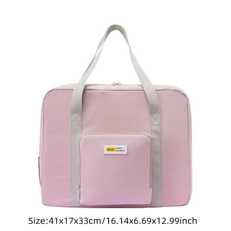 B Pink Borsa da viaggio pieghevole ed impermeabile, adatta anche come organizer.