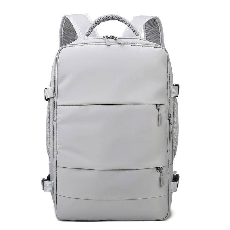 Light Grey Multifunctional USB Large Capacity Diaper Bag