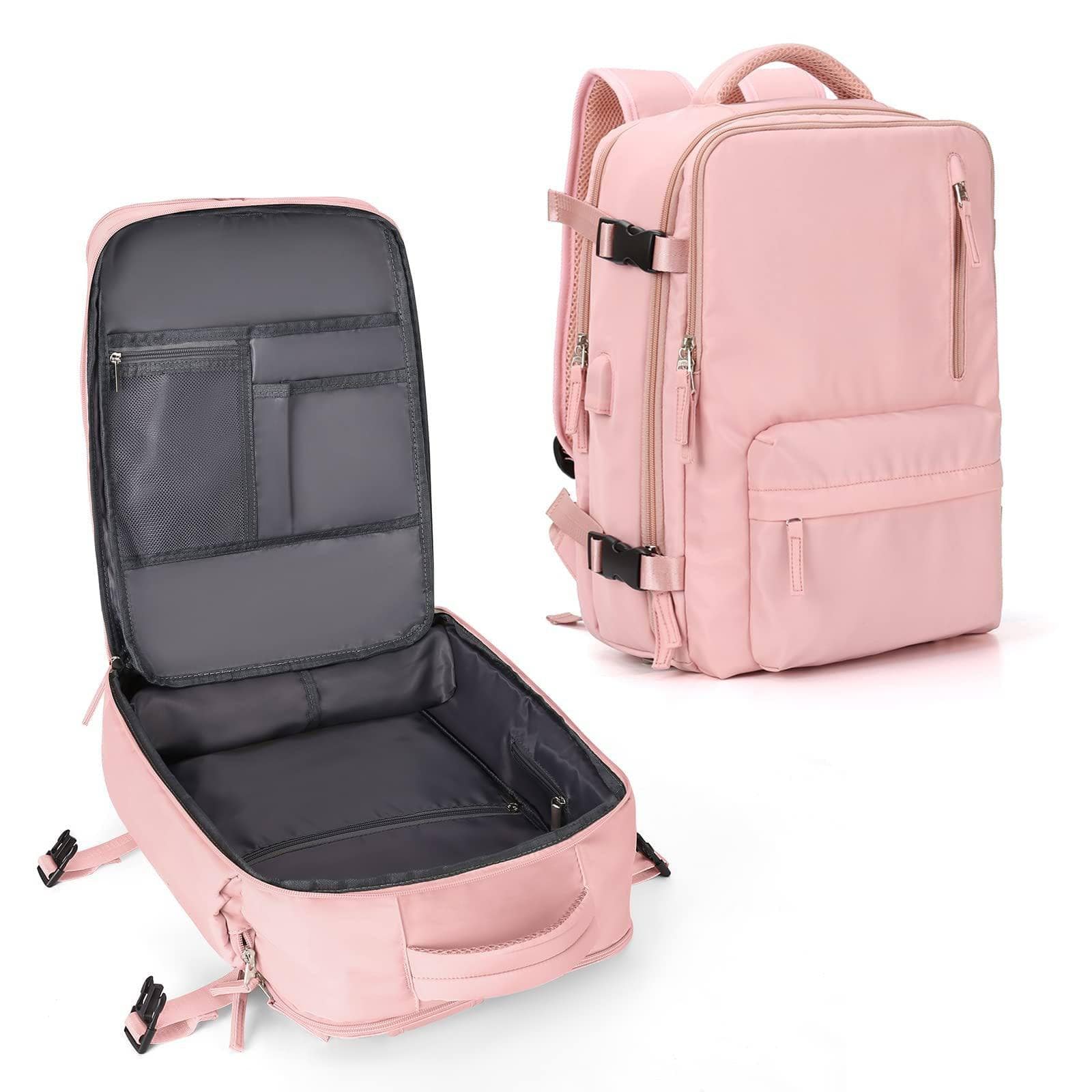 Pink / M Fashion Large Capacity Travel Backpack Student School Bags