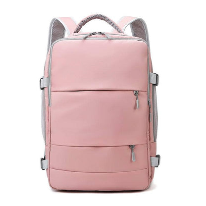 Pink Multifunctional USB Large Capacity Diaper Bag