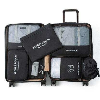 Style 2 - Black Set di borse contenitore/organizer da viaggio.