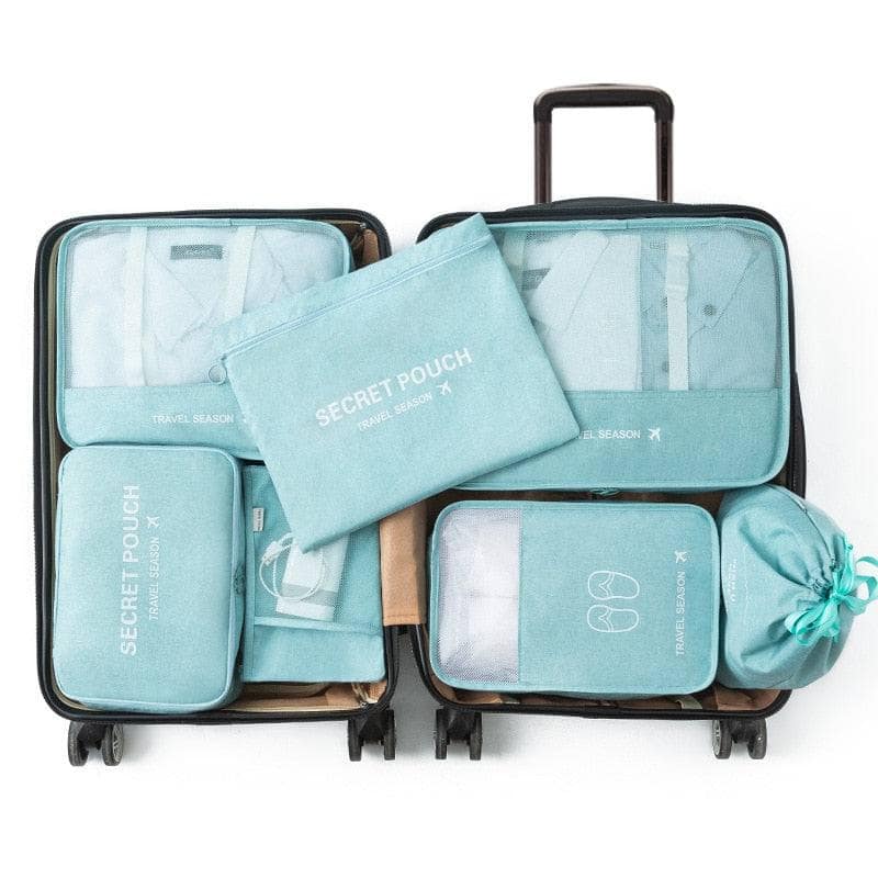 Style 2 - Sky Blue Set di borse contenitore/organizer da viaggio.