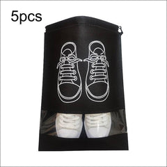 Set of 5 shoe storage bags, suitable for suitcases, trolleys and backpacks.