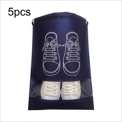 Women 36x26.5cm / Blue Set 5 borse contenitore per scarpe, adatta per valigie, trolley e zaini.