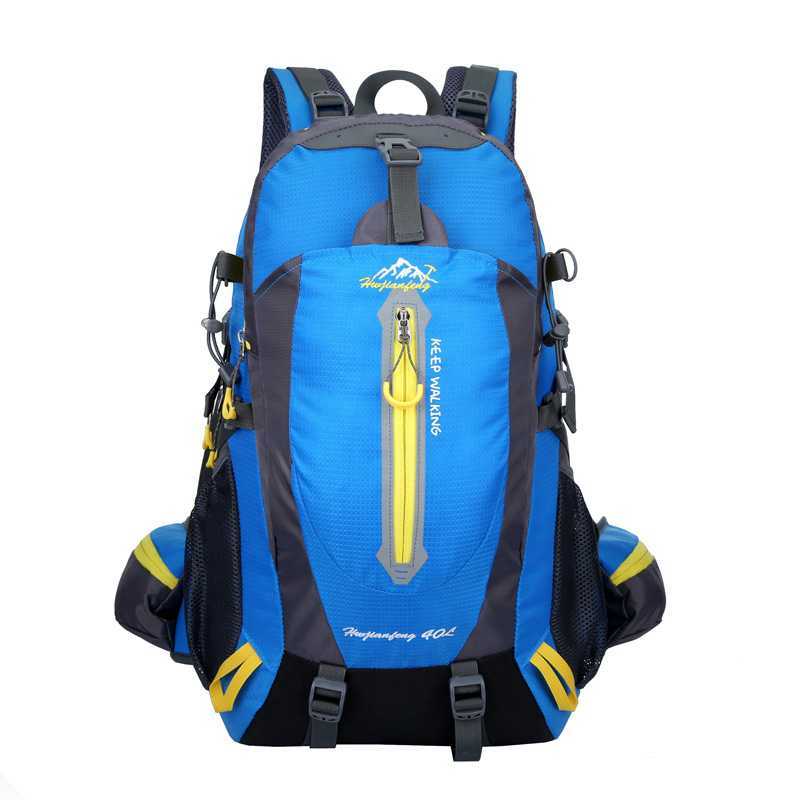 Blue / 30 - 40L Zaino da viaggio adatto per escursioni e campeggio. Capacità 40 L. Adatto per uomo e donna.