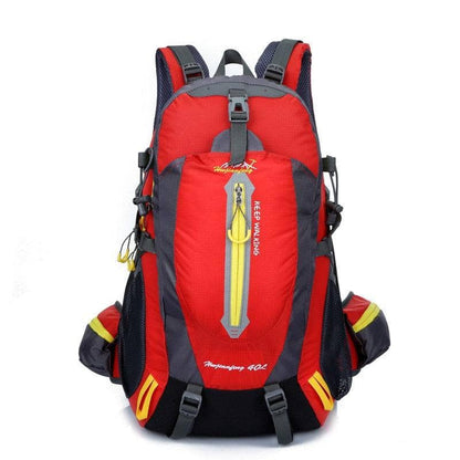 Red / 30 - 40L Zaino da viaggio adatto per escursioni e campeggio. Capacità 40 L. Adatto per uomo e donna.