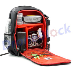 Camera and drone equipment backpack suitable for camping and hiking.